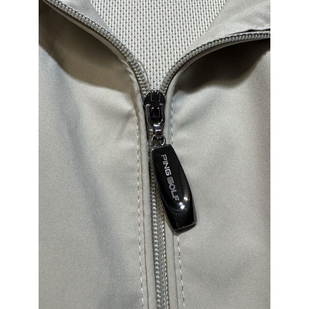 Ping Collection Golf Jacket Performance Beige - Size Medium - Picture 4 of 8